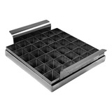 Forma De Brownie Com Cortador 3x3 C 36 Cavidades Inox