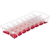 Forma De Gelo Plástica Com Fundo Em Silicone Flexível Cor Cristal Com Vermelho Linha Casar Sanremo