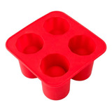 Forma De Gelo Silicone Formato Copo Shot Drink Bebidas Ice
