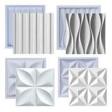 Forma De Gesso 3d E Cimento Kit 4 Moldes Abs 30x30 Pra Placa
