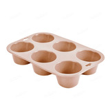 Forma De Silicone Cupcake Muffins Mini Bolo Pão 6 Cavidades