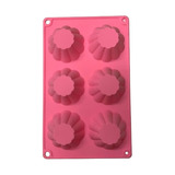 Forma De Silicone Decorada Petit Gateau Bolo Doce Cupcake