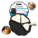 Forma De Silicone Máquina Waffle Airfryer Panqueca Omelete