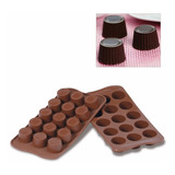 Forma De Silicone P Bombom Chocolate Alpino Cores Sortidas
