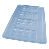 Forma De Silicone Tablete Casca Fina 40g 3 Partes Bwb 3701