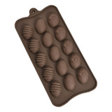 Forma Em Silicone Ovo De Pascoa Mini Antiaderente