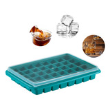 Forma Gelo C Tampa Cubo Grande 40 Cubos Drink Whisky Batida