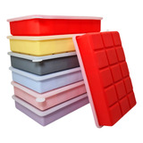 Forma Gelo Silicone Cubos Drink Papinha Fruta Tampa Sortida