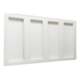 Forma Gesso 3d 4 Tijolo Liso Bricks 25x8 Abs 2mm Molde Cimen