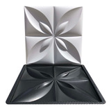 Forma Gesso E Cimento Abs Placa 3d Flor Do Oriente 50 X 50