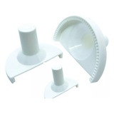 Forma Modelador Pastel Risoli Salgados Massas Kit 6 Molde Cor Branco