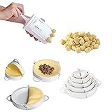 Forma Molde Pastel Salgados Risole 5 Tamanhos E Nhoqueira Manual Cortador Massa