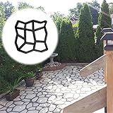 Forma Molde Piso Calçada Jardim Easy Piso Original Caminho De Pedras Com Manual