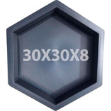 Forma Molde Piso Calçada Sextavada 30x30x8 Lisa Bloquete