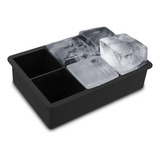 Forma Molde Silicone 6 Gelo Cubo Grande Quadrado Barman