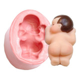 Forma Molde Silicone Bebe Bumbum 5cm P Biscuit Lembrancinha