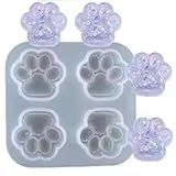 FORMA Molde SILICONE RESINA Chocolate Fondant Biscuit 4 PATINHAS PATA CACHORRO PET GATO