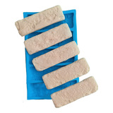 Forma Molde Silicone Revestimento Tijolinho Rustico 3d 5 Cav