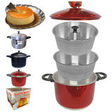 Forma Panela De Fazer Pudim Banho Maria 3 Em 1 Vapor Legumes