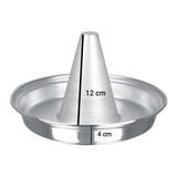Forma Para Assar Frango Assadeira Chester Peru Novidade Cor Cinza