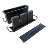 Forma Para Bloco De Concreto Com Fundo Triplo 9x19x39