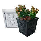 Forma Para Vasos Flores Jardim Em Gesso E Cimento Va0718 Cor Cinza