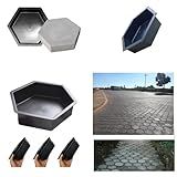 Forma Paver Hexagonal Molde De Bloquete Sextavada 25x25x8 10 Unidades