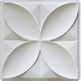Forma Placa Gesso Cimentício Molde 3d 50 X 50 Floral