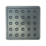 Forma Plástica Piso Tátil Bolinhas 25x25x2cm Alerta Fp112