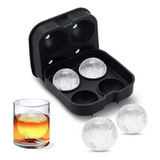 Forma Silicone 4 Gelo Bola Grande Bar Esferas Whisky Bebida