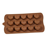 Forma Silicone Chocolate Bombom Sabonete Vela Biscoito Antia Cor Coração