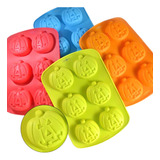 Forma Silicone Molde Aboboras Halloween Doce Bolo Chocolate