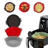 Forma Silicone Para Fritadeira Air Fryer Micro Ondas E Forno Com Alça Cinza