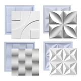 Formas Gesso 3d Cimentício Abs Plástico Molde Kit Pra Placa
