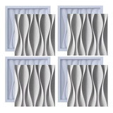 Formas Gesso 3d Cimento Abs Molde Dunas Ondas 30x30exclusivo