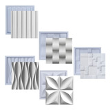Formas Kit De Gesso 3d Placas Cimenticias Molde Abs Plástico