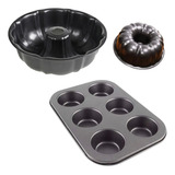 Formas Para Bolo E Cupcake Kit 2 Peças