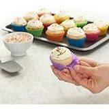 Formas Silicone Mini Cupcake Bolo Muffin Assadeira Kit Com 12 Unidades