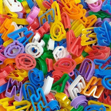 Forminhas De Massinha Letras Alfabeto C 100 Pçs Cor Colorido
