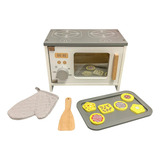 Forninho Infantil Forno Microondas Brinquedo De Madeira