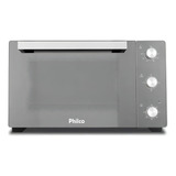 Forno De Bancada Pfe50pe Elétrico Full Glass 50l Cor Preto Philco 220v
