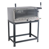 Forno De Pizza Inox A Gás C pedra De Lastro 80x60 Industrial