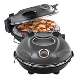 Forno Elétrico De Pizza Caseira 30cm Grafite 127v 4 Minutos