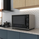 Forno Elétrico Top60 Bancada 60 Litros Nardelli Cor Black tit nio 220v