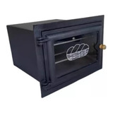 Forno Fogão Lenha Frente Alumínio Com Vidro Pequeno 50x35x30