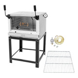 Forno Gás Industrial Roma Inox Firi80 grade Extra Kit Gás