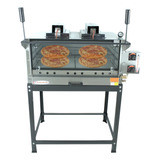 Forno Lastro Pizza Gás Piso Industrial 95x95 Infravermelho