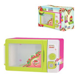 Forno Microondas Brinquedo Infantil Rosa C Luz E Som