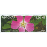 Foroyar 2014 Selo Novo Flora Flores Rosa Mollis Selvagem