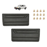 Forro Porta Lateral Gol Quadrado Cinza Diant 89 96 Grampos